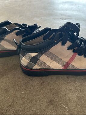 Burberry Kids Plaid Sneakers